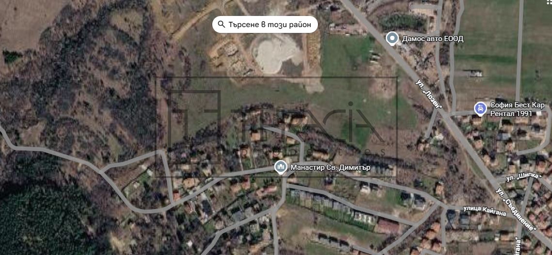 ТРИ СЪСЕДНИ ПОЗЕМЛЕНИ ИМОТА С ОБЩА ПЛОЩ 2053 КВ.М В ЛОЗЕН, ДО МАНАСТИРА „СВЕТИ ДИМИТЪР“